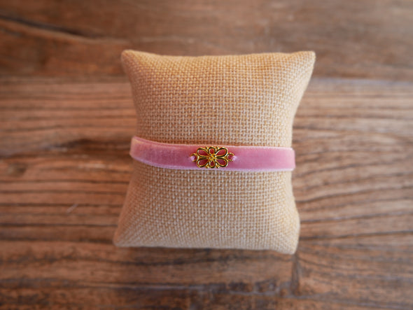 Vintagestubn Kropfband Rosa -Gold